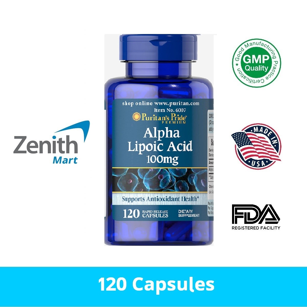 Puritan S Pride Alpha Lipoic Acid Mg Capsules Zenith Mart